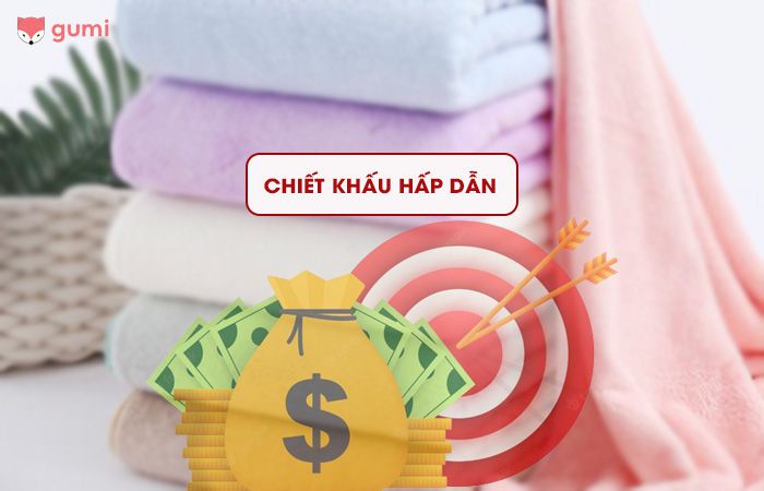 Chiết khấu hấp dẫn khi mở đai lý khăn tắm