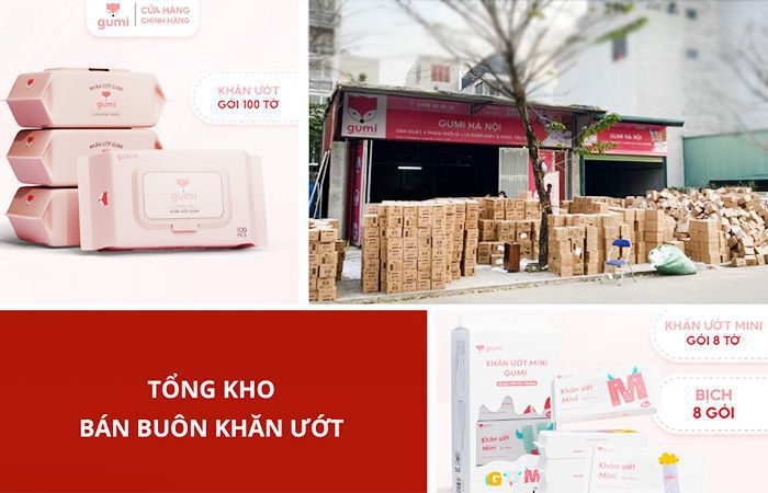 Tổng kho Gumi - bán buôn khăn ướt giá sỉ