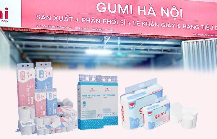 Bán buôn giấy vệ sinh Gumi giá sỉ