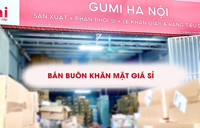 Bán buôn khăn mặt Gumi giá sỉ rẻ nhất thị trường hiện nay