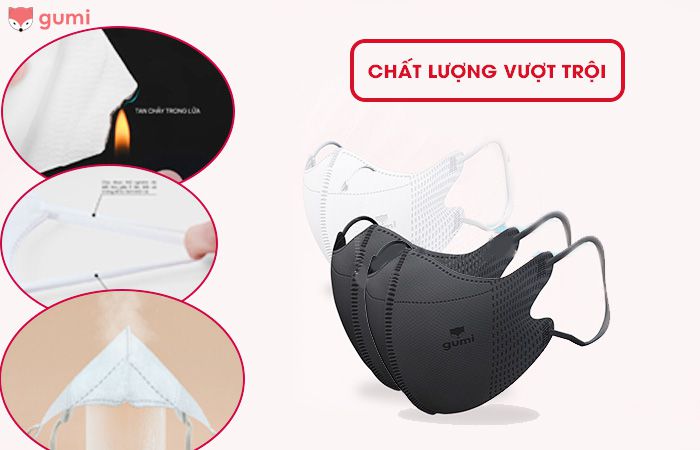 Gumi bán buôn khẩu trang cam kết chất lượng