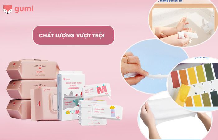 Đại lý khăn ướt Gumi chất lượng hàng đầu