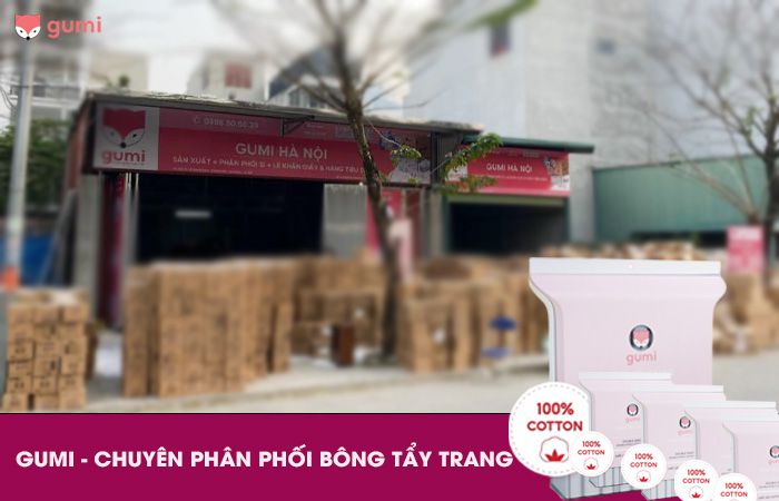 Nhà phân phối bông tẩy trang Gumi