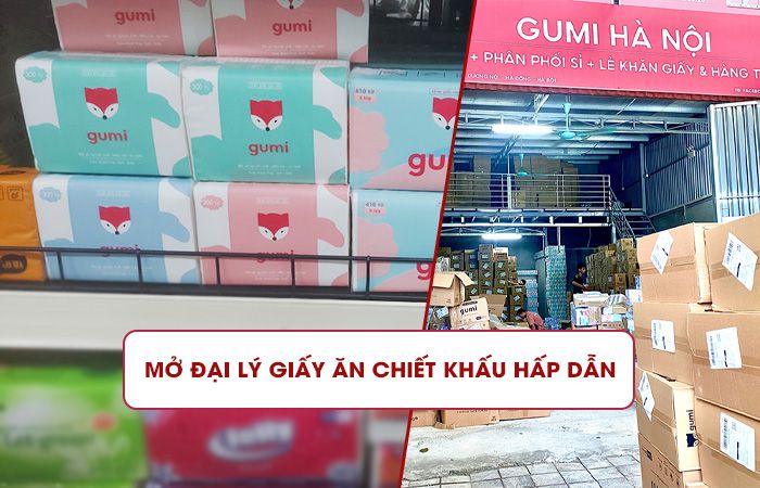 Mở đại lý giấy ăn Gumi thật dễ dàng với chiết khấu hấp dẫn