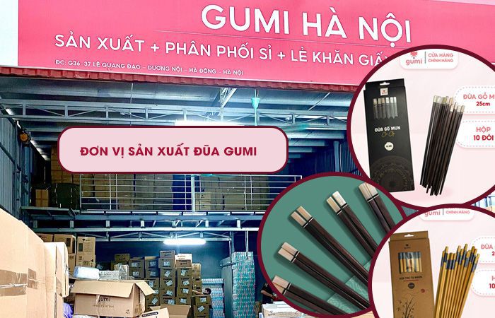 Gumi - đơn vị sản xuất đũa An tâm Chất lượng - Giá cực Rẻ