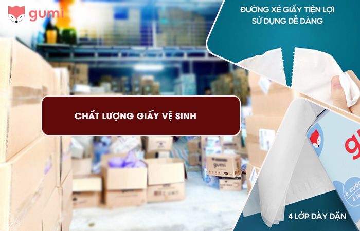 sản xuất giấy vệ sinh Gumi chất lượng