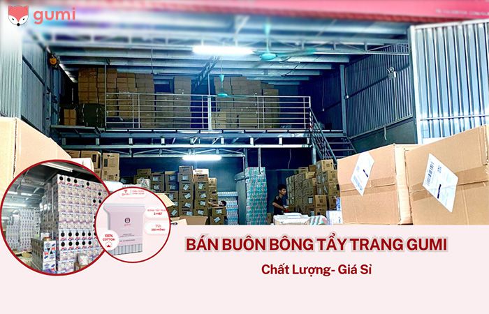 Tổng kho bán buôn bông tẩy trang Gumi chất lượng