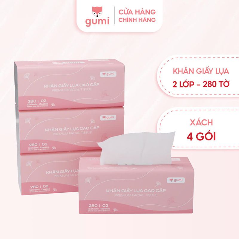 Giấy rút lụa 2 lớp Gumi cao cấp