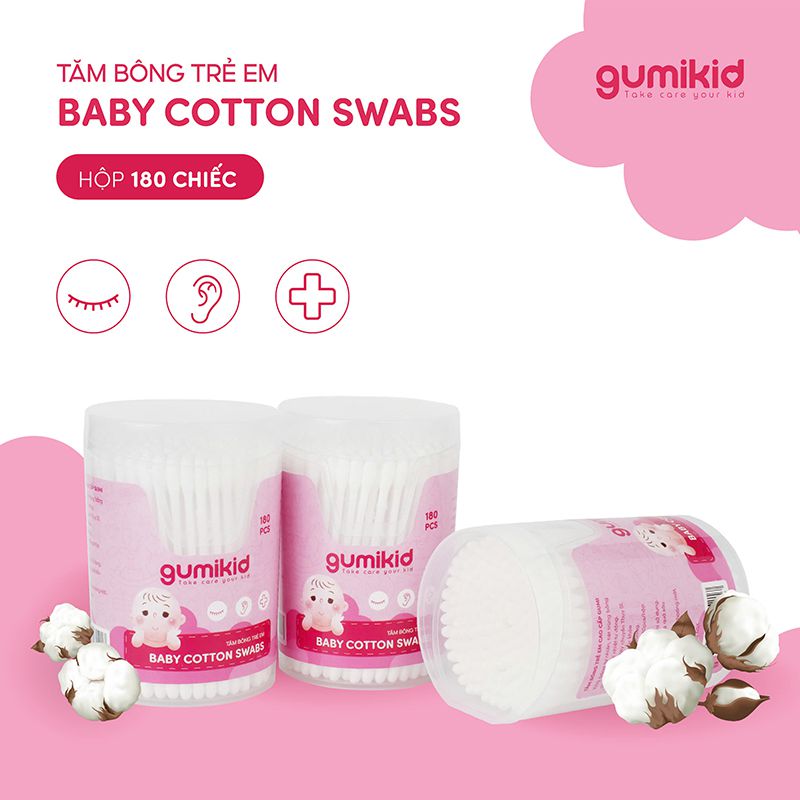 Tăm bông trẻ em Gumikid cao cấp