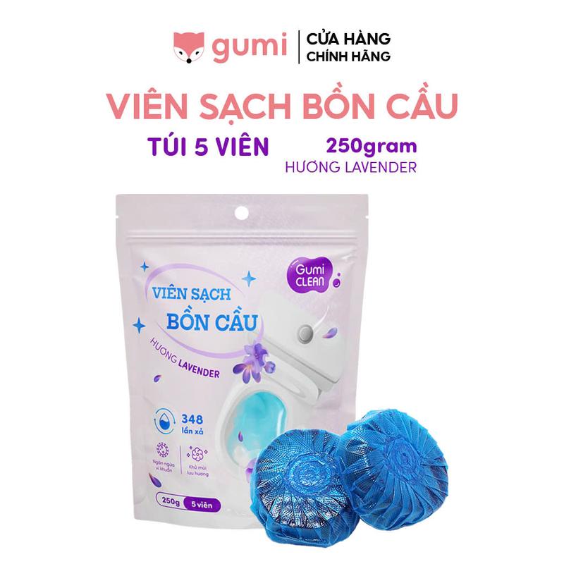 Túi viên thả bồn cầu Gumi Clean diệt khuẩn, tẩy mọi mảng bám