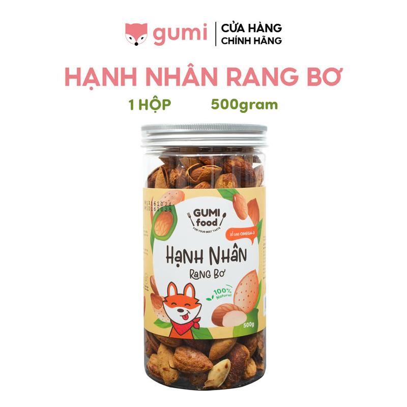 HẠT HẠNH NHÂN RANG BƠ GUMI TỰ NHIÊN BỔ SUNG OMEGA 3 TỐT CHO SỨC KHỎE