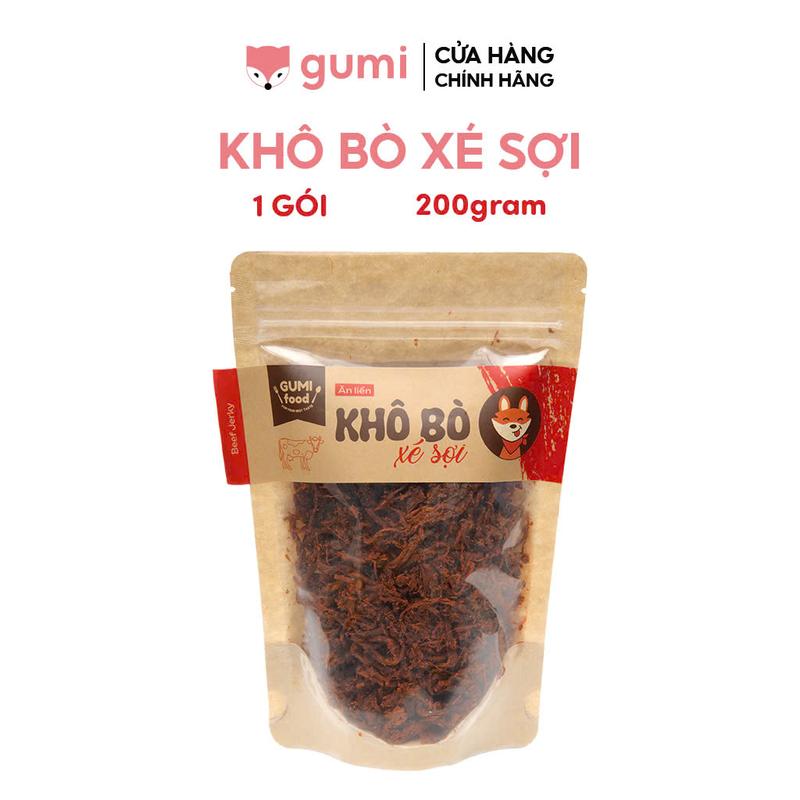 Khô bò xé sợi Gumi ăn là nghiền