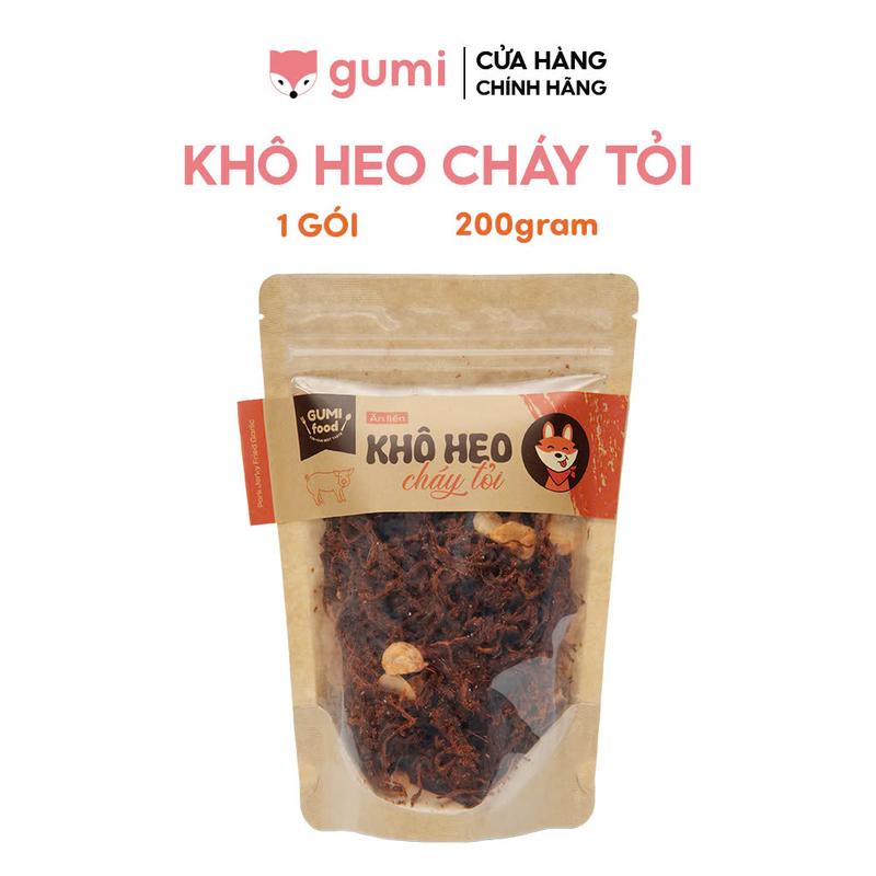 Khô heo cháy tỏi Gumi ăn là mê